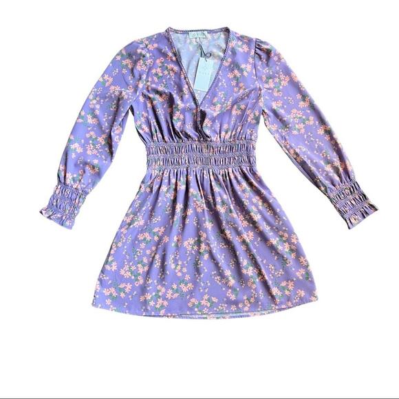 Wayf Floral Long Sleeve Dress - Picture 1 of 6
